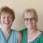 Photo of author/illustrator/artist Charlotte Dean and singer/songwriter Tracy Newman
